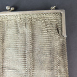 Antique Sterling Silver Chainmail Mesh Purse