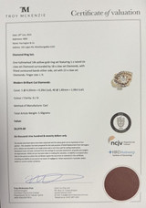 Vintage 1.29ct Diamond Ladies 14k Gold Cluster Ring Size L1/2 Val $6970