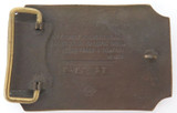 1973 Large Metal Belt Buckle "Wells Fargo & Co, Since 1852"