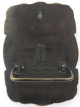 Vintage Brass Large Belt Buckle "Texas Rangers" by Award Design Medals, USA