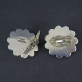 A Bulbous Pair of Vintage Sterling Silver Clip-on Earrings, 22.4g