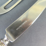 Small Vintage Stieff Rose by S Kirk & Son Sterling Silver & Steel Carving Set #3