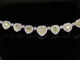 Incredible 24.4cttw Diamond Set 18ct Multi Colour Gold 44cm Necklace Val $235000