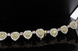 Incredible 24.4cttw Diamond Set 18ct Multi Colour Gold 44cm Necklace Val $235000