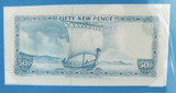 Banknotes of All Nations 1979 Isle of Man Government 50 Pence C505060 + Card