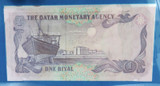 2 x Banknotes of All Nations 1980s Qatar 1 Riyal + Cards