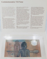 RARE 1988 Australian Polymer $10 / UNC AA 000 Prefix / Folder Original Envelope*