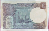 Banknotes of All Nations India 1 Rupee 5JF 842185 + Card
