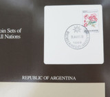 Coin Sets of All Nations Argentina 1987 UNC Set + Info Card