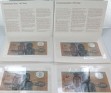 SUPER RARE 4 Consec Numbers 1988 Australian Polymer $10 UNC AA 05 + Envelopes