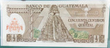 Banknotes of All Nations 1982 Guatemala 1/2 Quetzal V8200129 + Card