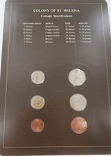 Coin Sets of All Nations 1984 Colony of St Helena UNC Set + Info Card
