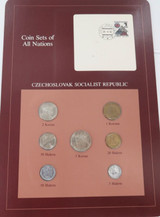 Coin Sets of All Nations Czechoslovak Socialist Republic 64 - 81 UNC Set + Card