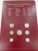 Coin Sets of All Nations Czechoslovak Socialist Republic 64 - 81 UNC Set + Card