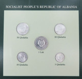 Coin Sets of All Nations Albania UNC Set + Info Card