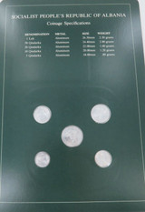 Coin Sets of All Nations Albania UNC Set + Info Card