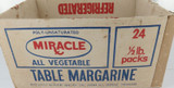 RARE Late 1960s Miracle Table Margarine 1/2 lb Pack Box. Brisbane Depot.