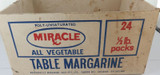RARE Late 1960s Miracle Table Margarine 1/2 lb Pack Box. Brisbane Depot.