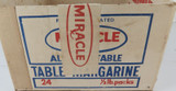 RARE Late 1960s Miracle Table Margarine 1/2 lb Pack Box. Brisbane Depot.
