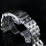 NOS Breitling Pilot Windrider Blackbird Steel Brushed Bracelet 22mm. 317A