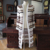 Missoni Mare Zig Zag Crochet Knit Cardi Coat