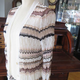 Missoni Mare Zig Zag Crochet Knit Cardi Coat