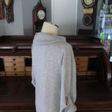 Italian Made Grey Cashmere Cowlneck Brunello Cucinelli Tunic Top, XL. RRP $2000+