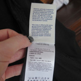 Unisize Black Moncler Patch Logo Cloak Poncho with Quilted Hood