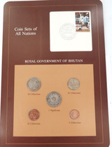 Coin Sets of All Nations 1979 Royal Government of Bhutan UNC Set + Info Card