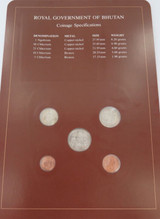 Coin Sets of All Nations 1979 Royal Government of Bhutan UNC Set + Info Card