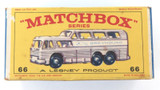 Vintage Lesney Matchbox Greyhound Bus New Model #66 Box Only.