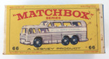 Vintage Lesney Matchbox Greyhound Bus New Model #66 Box Only.