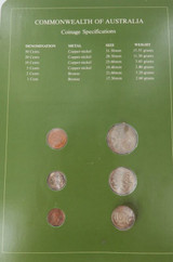 Coin Sets of All Nations Australia 1982 UNC Set + Info Card. All Coins 1982