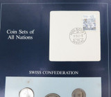Coin Sets of All Nations Swiss Confederation UNC Set + Info Card