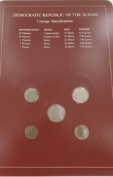 Coin Sets of All Nations Democratic Republic of The Sudan UNC Set + Info Card