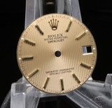 Authentic Rolex Datejust Mid Size Tapestry Gold Dial 68273 68278 #35