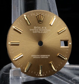 Authentic Rolex Datejust Mid Size Gold Dial 68273 68278 #390