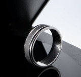 Gentleman's Diamond Set 9K White Gold Ring Size U Val $2155