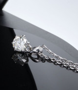 A Vintage 18ct white Gold 1.52ct I Si Diamond Solitare Pendant Val $27500