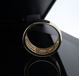 0.72cttw Diamond Cluster 14k Gold Band / Ring Size R Val $5090