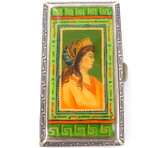 .SUPERB ANTIQUE PRE 1922 AUSTRO- HUNGARIAN .800 SILVER ENAMELLED CASE.