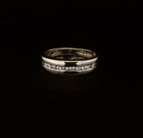 14k Yellow Gold 0.30ct Channel Set Diamond Ring Band Sz P Val $1800