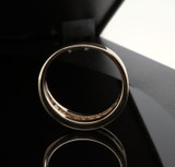 14k Yellow Gold 0.30ct Channel Set Diamond Ring Band Sz P Val $1800