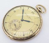 Vintage IWC Schaffhausen 14K Gold Pocket Watch cal 97 - Serviced