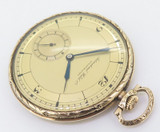 Vintage IWC Schaffhausen 14K Gold Pocket Watch cal 97 - Serviced