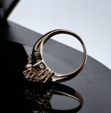 Vintage 0.48ct G Vs Diamond Cluster Set 14k Yellow Gold Ring Size I Val $4150