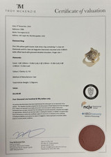 Vintage 0.48ct G Vs Diamond Cluster Set 14k Yellow Gold Ring Size I Val $4150