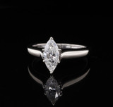 1.20ct Marquise Shape Diamond 14ct White Gold Ring Size O Val $9965