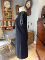 Vintage CHANEL P43319K04446 One-piece Dress size 40, Navy