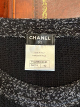 Vintage CHANEL P43319K04446 One-piece Dress size 40, Navy